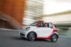 Driving shot of a Smart fortwo cabrio 2016
