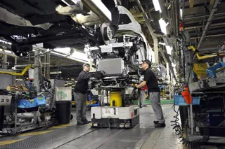 Vehicle production at Nissan's Sunderland plant
