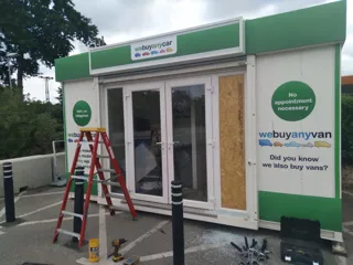 Image courtesy of CoventryLive: Repairs underway at Webuyanycar Coventry