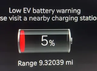 low ev battery warning