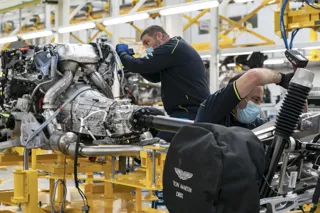 Production of the Aston Martin DBX SUV at St Athan, Wales