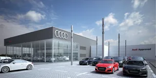 Artist's impression: the completed Lookers Audi Guildford dealership