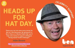 Ben's Hats On For Mental Health ad