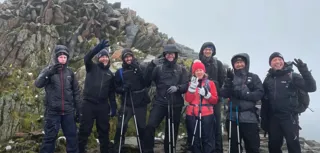 The Ben ILC team on completion of the British Three Peaks challenge in 2021