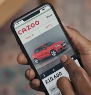 Cazoo's used car buying smartphone app