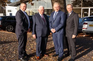 Swansway Group's family leadership team (from left): Peter Smyth; Michael Smyth; Peter Smyth and John Smyth