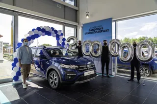 Dacia UK's 200,000th new car sales, at Brayleys Cars Milton Keynes
