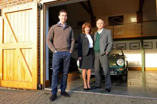 James Cottingham, DK Engineering’s senior  vehicle acquisitions specialist, and the business’s founders, his parents Kate and David