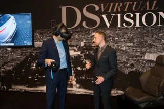 DS Virtual Vision being demonstrated at the Geneva Motor Show 2017
