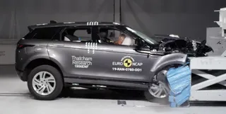 Range Rover’s new Evoque in Thatcham Research’s Euro NCAP tests