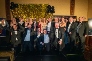 The Eden Motor Group team celebrating at its Excellence Awards