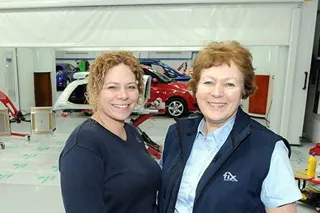 Louise Woolacott (right) with her daughter Erika.