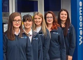 Furrows Group employees (left to right): Molly, Sophie, Jessica, Emily and Charlotte Banks