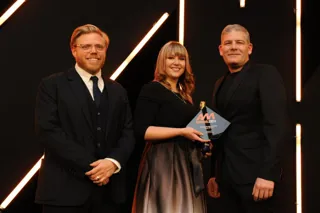 Vicky Hart, head of marketing at Hendy Group, receives its 2024 AM Award for Marketing Strategy of the Year.