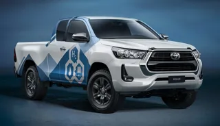 Toyota's hydrogen fuel cell (FCEV) powered Hilux FC pick-up truck