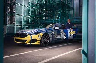 Artist Jeff Koons with his 'dream' BMW 8 Series