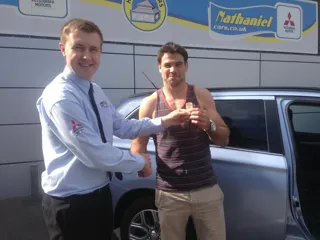 Nathaniel Cars lends rugby ace Mitsubishi Outlander PHEV