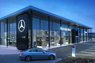 Mercedes-Benz showroom new corporate identity 