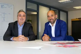 Aston Barclay chief executive Neil Hodson (left) and Tom Marley chief executive of The Car Buying Group