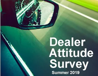 NFDA Dealer Attitude Survey Summer 2019