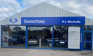 PJ Nicholls' SsangYong  Motors UK dealership in Pershore