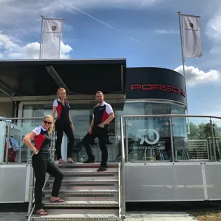 The Porsche Centre Bournemouth team at the annual Beaulieu Supercar Weekend