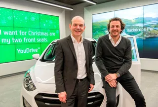 Hyundai UK's Tony Whitehorn (left) and Rockar CEO Simon Dixon