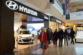Hyundai Motor UK's Bluewater Shopping store, originally operated in partnership with Rockar