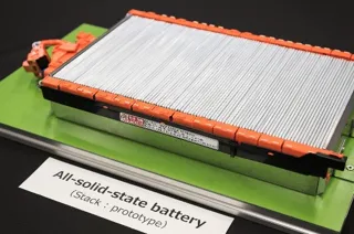 Toyota's prototype of a solid-state battery