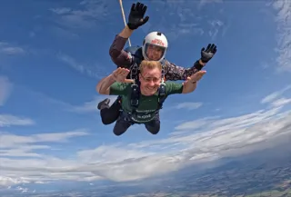 Winchester Motor skydivers take a 15,000 ft leap of faith 