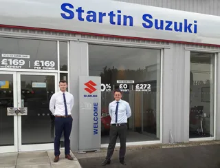 Paul Bothma, sales manager and Jack Dakin, sales executive for Startin Suzuki