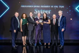 ​Sytner Group’s North East representatives collect the Mercedes-Benz Retailer of the Year award