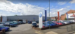 The existing Volkswagen UK franchised car dealership on Manchester Road, Oldham