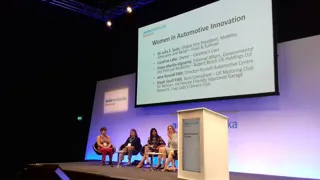 The panel at Automechanika Birmingham's Women in Automotive Innovation debate