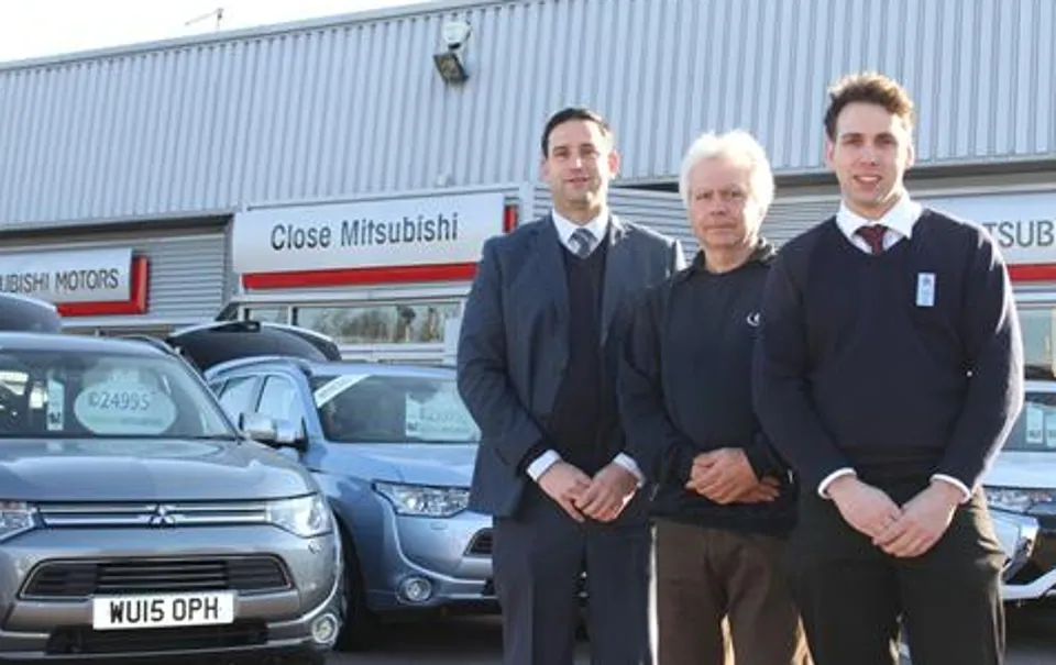 Simon, Bob and Craig Close of Close Motor Company Mitsubishi Peterborough