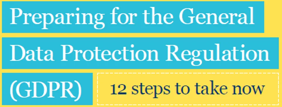 ICO Preparing for the GDPR 12-steps 2017 cover