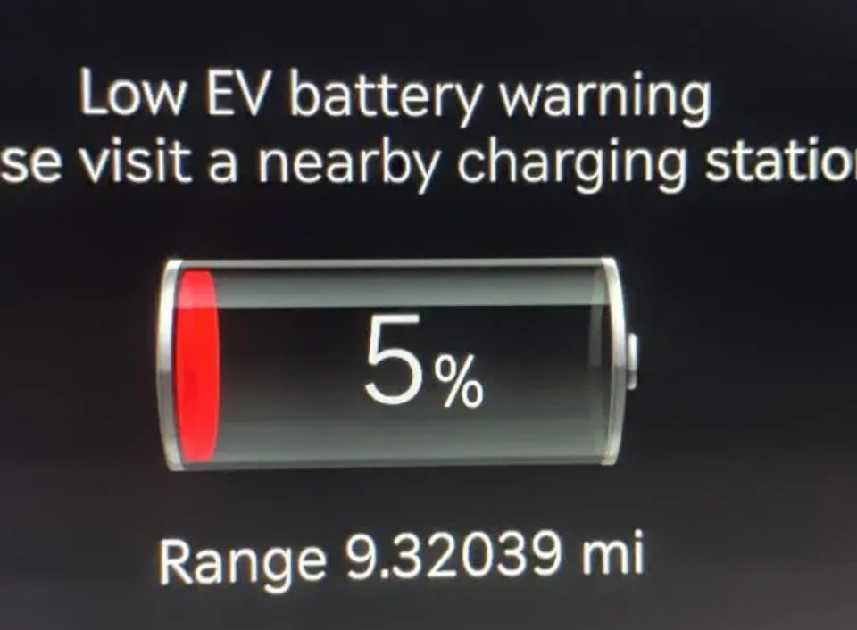 low ev battery warning