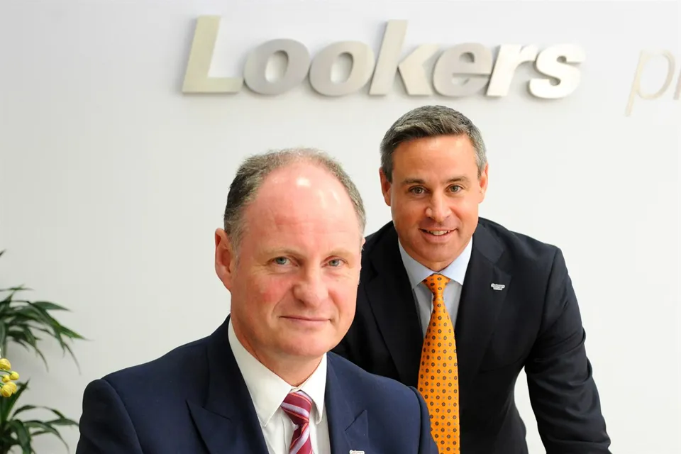 Lookers chief executive Andy Bruce, left, and operations director Nigel McMinn