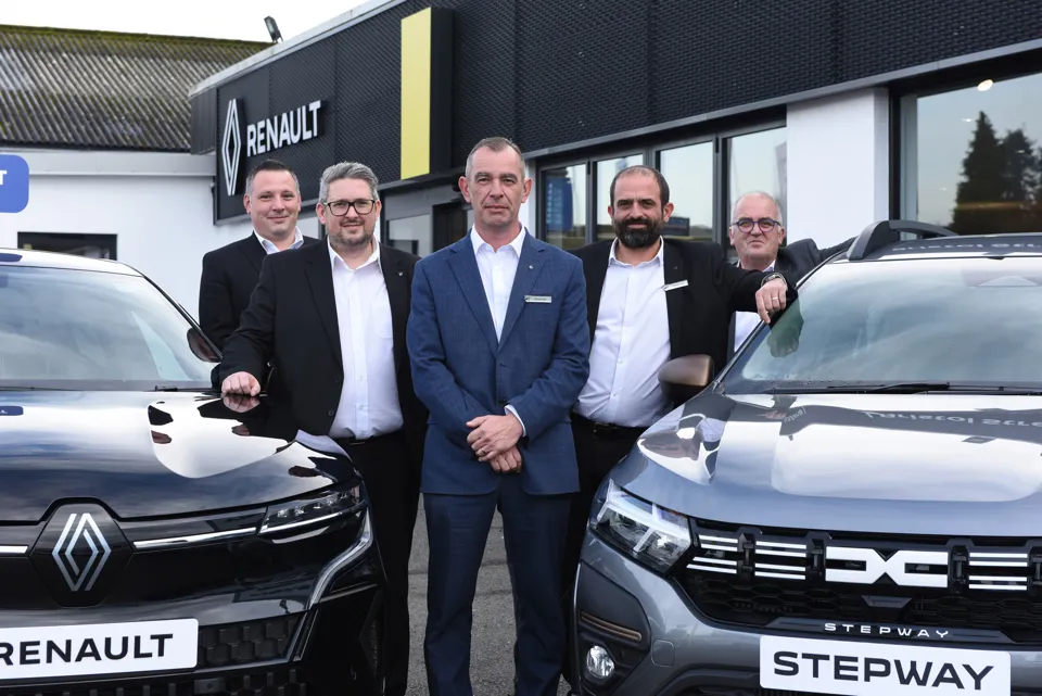 CMA general manager, Darren Goble, with some of the team from the new Bristol Street Motors Plymouth dealership