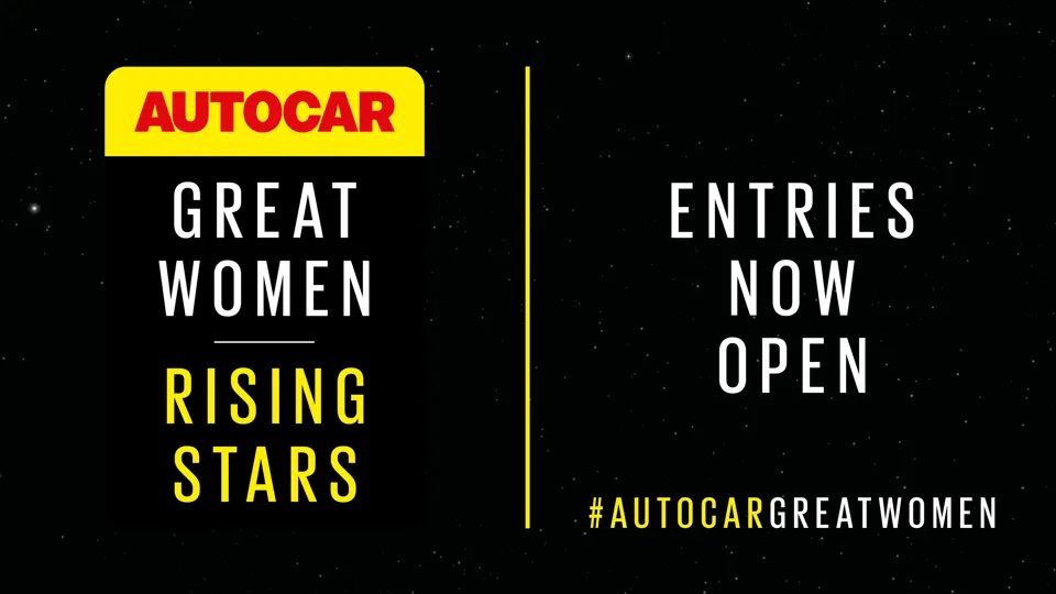 Autocar's Great Women Rising Stars initiative 2021 - nomination window now open