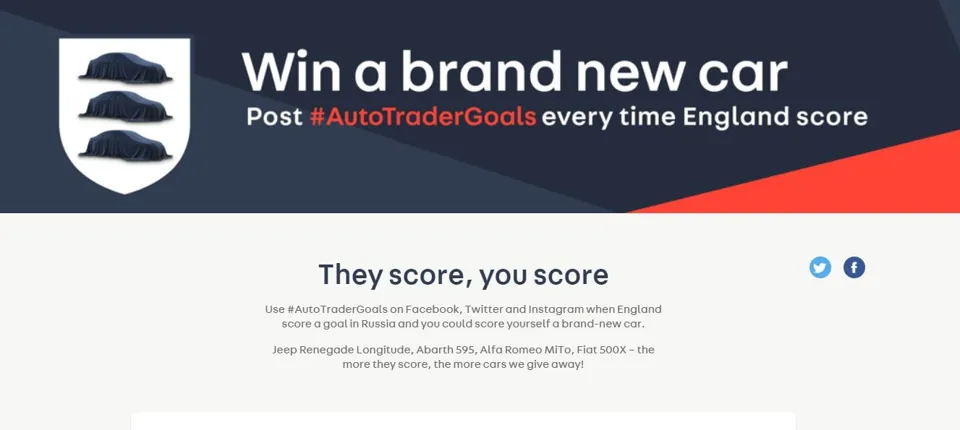 Auto Trader World Cup promo 