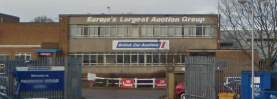 BCA's car auction site at Paddock Wood, Kent