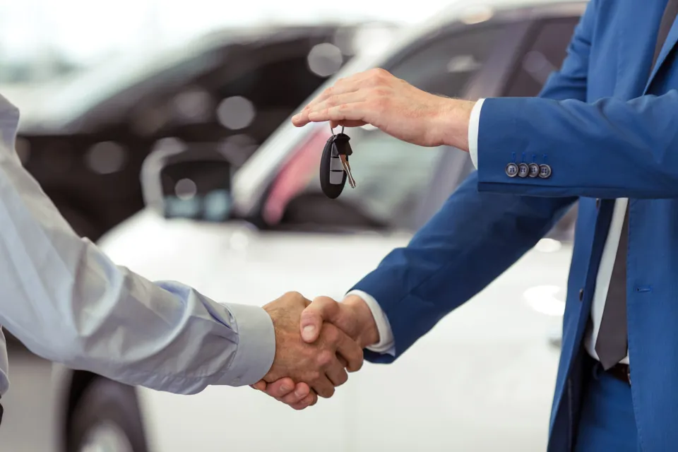 Car sales vehicle handover