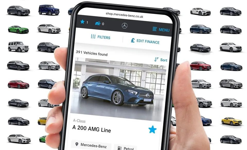 The new Mercedes-Benz live stock locator app