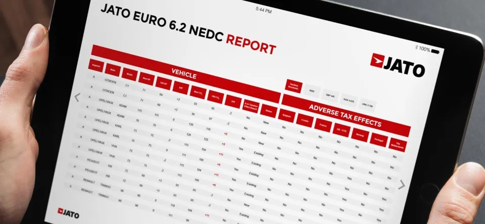 Jato Dynamics' WLTP data insight tool