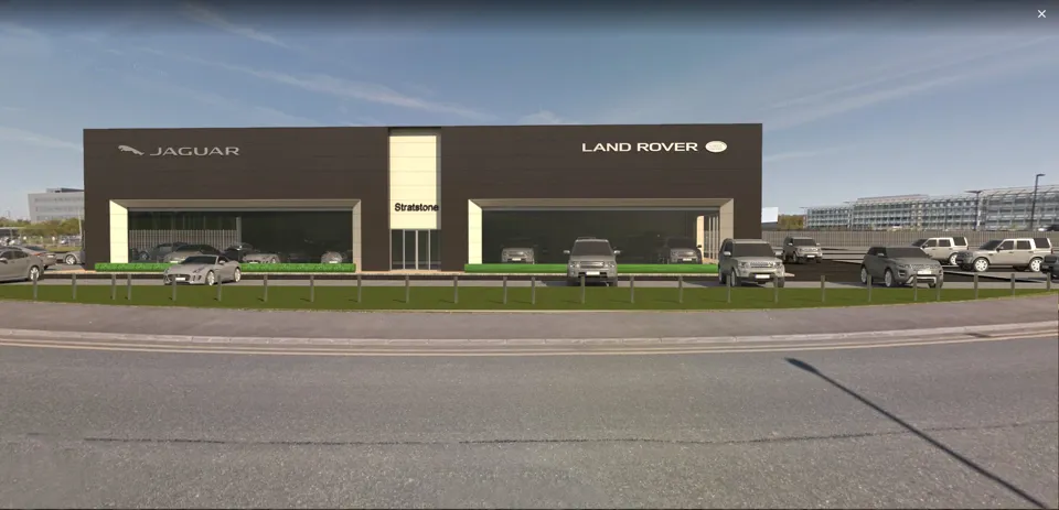 Pendragon's planned Stratstone Jaguar Land Rover dealership in Newcastle