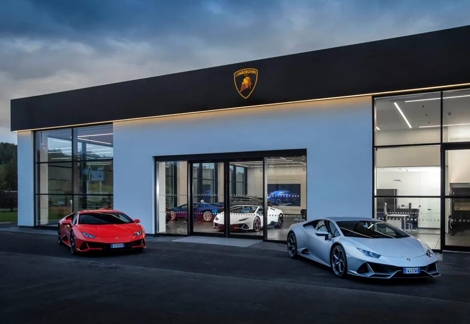 Park's Motor Group's new Lamborghini dealership in Leeds