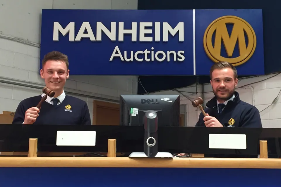 Manheim graduates James Nutt (left) and Charlie Lawton