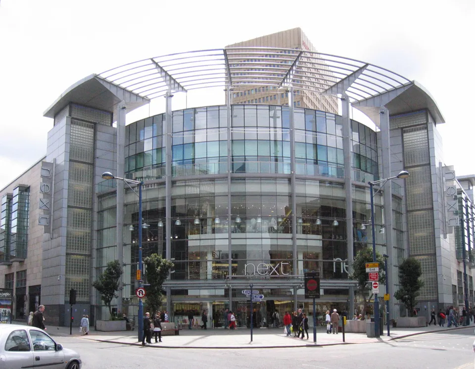 Rockar and Ford on the high street: Next's store at the Arndale Centre in Manchester city centre