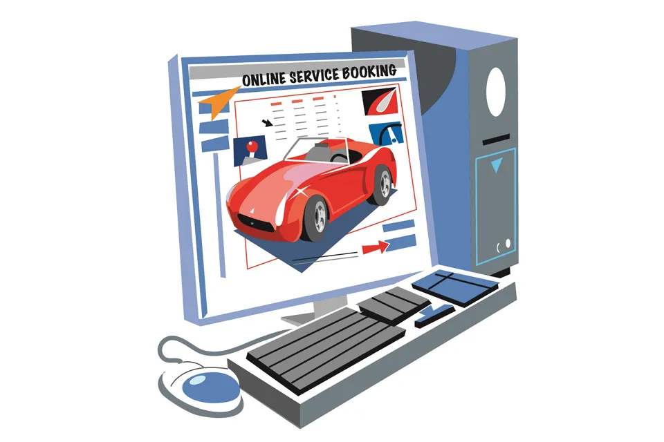 Online service booking feature